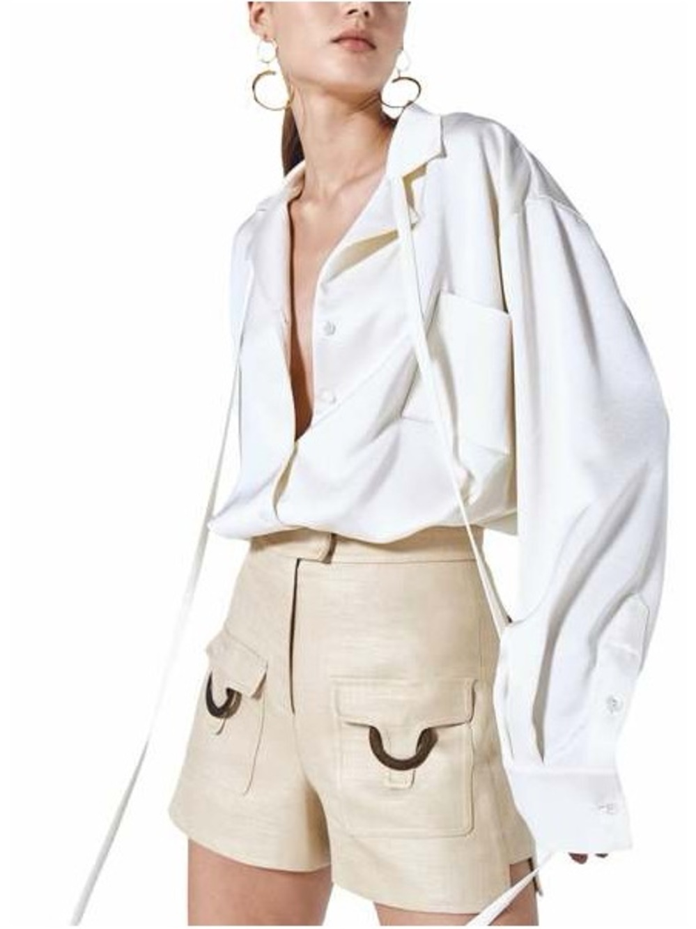 ALEXIS Fio Short Natural Beige Cargo Shorts NWT Size S - Picture 2 of 10
